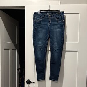 Wildflowers Women's Deep Blue Skinny Jeans